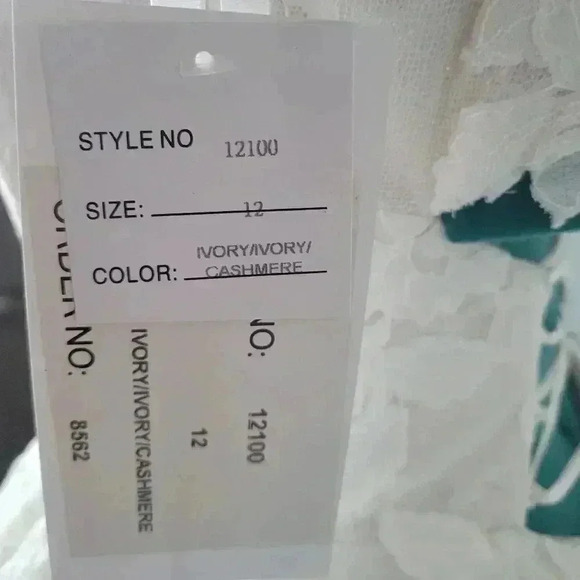 NWT Scout Blush by Hayley Paige Cascading Tulle Wedding Dress Size 12 (US 8) - Picture 7 of 7